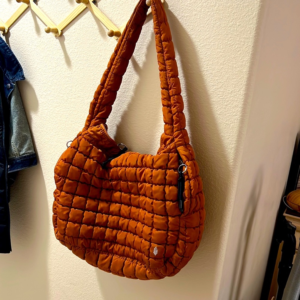 Free People Movement quilted Carryall tote